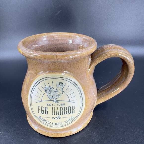 Deneen Pottery Hand Made Coffee Mug Cup Brown Glaze Egg Harbor Illinois IL - Picture 13 of 13